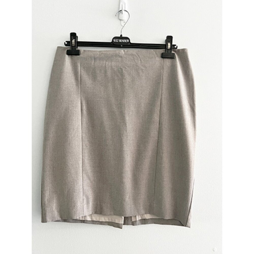 Ann Taylor- Pencil Skirt- Beige - Size 12 Petite